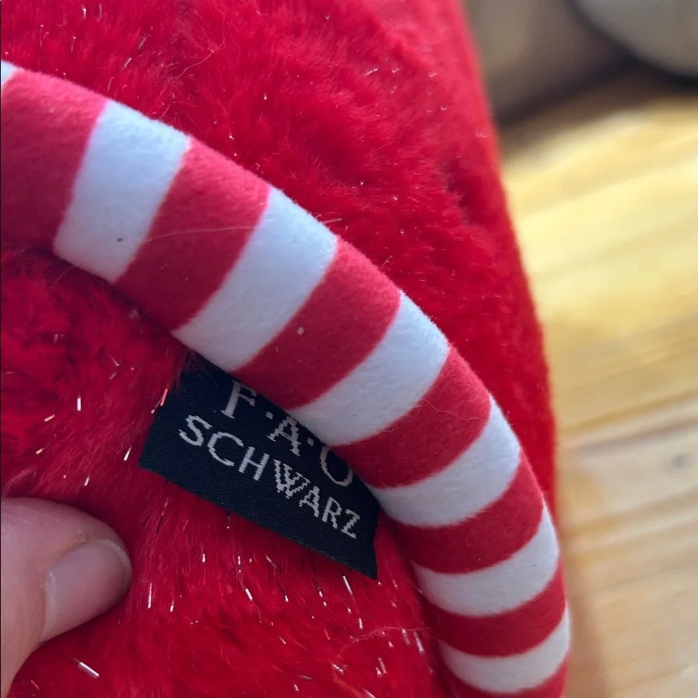 FAO Schwarz Red Holiday Mug Pillow with Whipped Cream Top - Picture 4 of 5